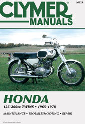 CLYMER Repair Manual for Honda CB125S and CB200 Twin Models – Part Number CM321