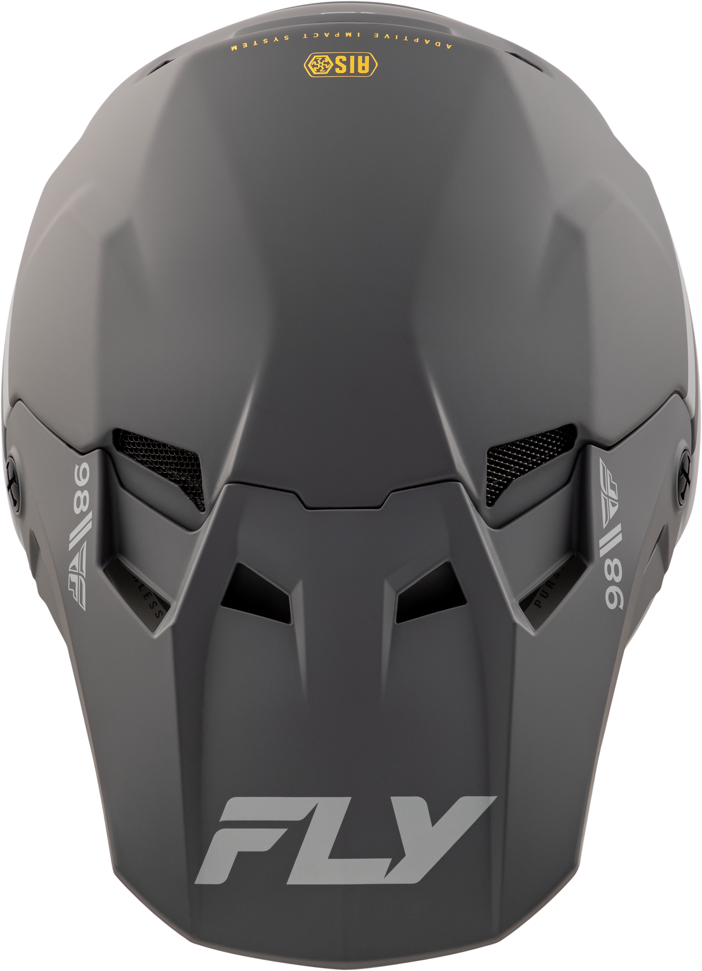 Fly Racing Youth Formula CC Objective Helmet Matte Black/Grey - Youth Large Offroad Full-Face Helmet