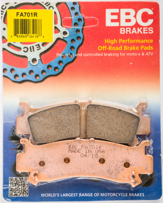 EBC FA701R Sintered R Series Brake Pads for Honda Pioneer 1000 ATV/UTV