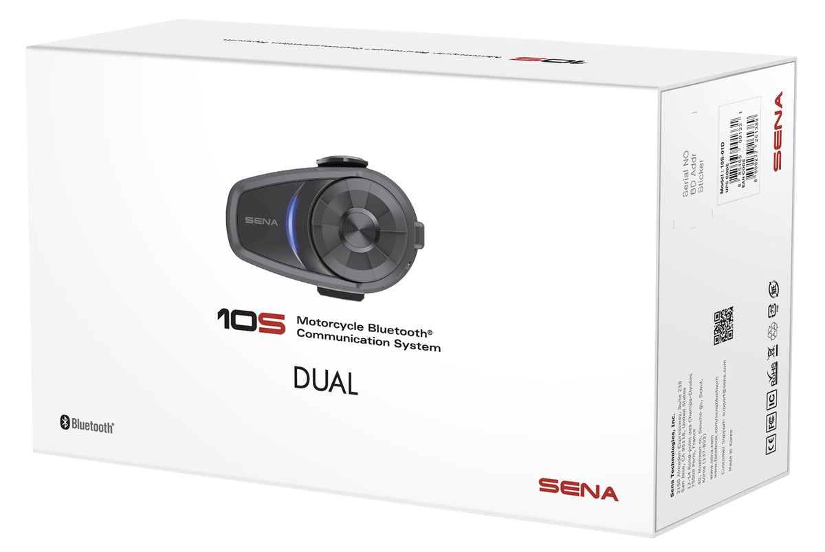 SENA 10S Motorcycle Bluetooth Communication System - Dual Pack