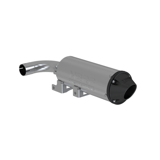 MBRP AT-9406PT Single Slip-On Exhaust System with 4.5-Inch Performance Muffler for Yamaha YXZ 1000 R Series