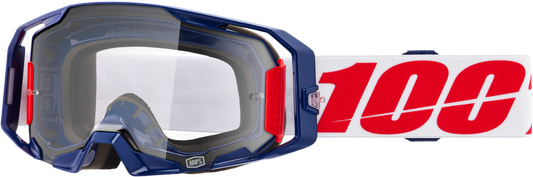 100-Percent Armatic Goggle Mach Z Clear Lens – Offroad MX Goggles with Quick-Release System