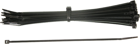 SP1 13-141 Black 4-Inch Cable Ties, 100-Pack – Heavy-Duty Fasteners for Wires and Hoses
