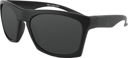 Bobster Capone Matte Black Sunglasses with Smoke Lenses – Impact-Resistant Polycarbonate Frames