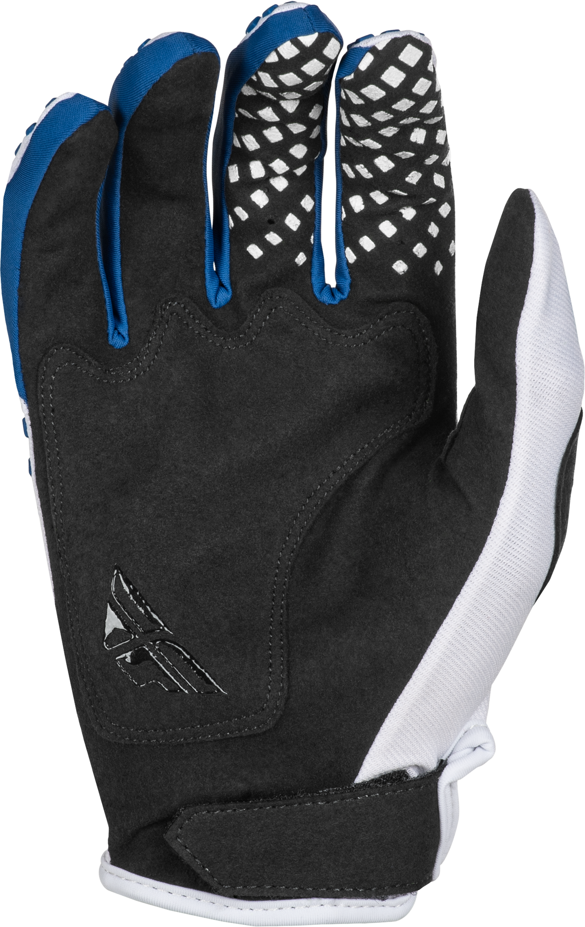 Fly Racing Kinetic Center Gloves White/Navy 2X-Large - Offroad MX Gloves with Reinforced Palm and Ventilated Design