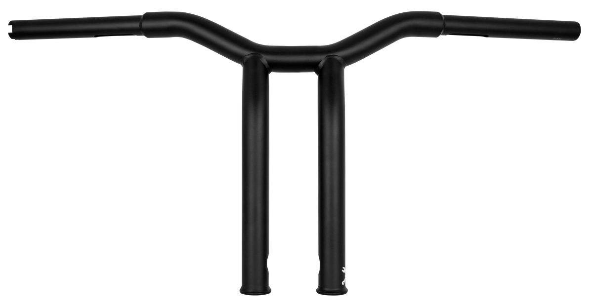 BURLY BRAND Dominator Raked Bar 12-Inch Matte Black Handlebars for Harley Davidson