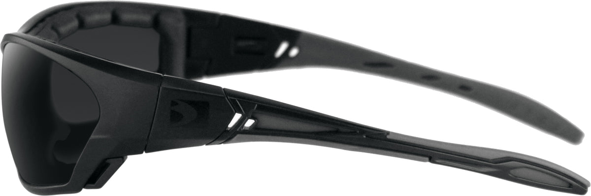 Bobster BCRS001 Crossover Convertible Sunglasses with Impact-Resistant Lenses and Removable Foam in Black
