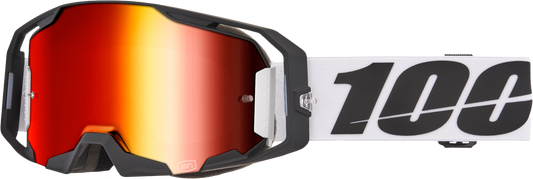 100 Percent Armatic Goggle with Caldwell Red Mirror Lens for Offroad Riding