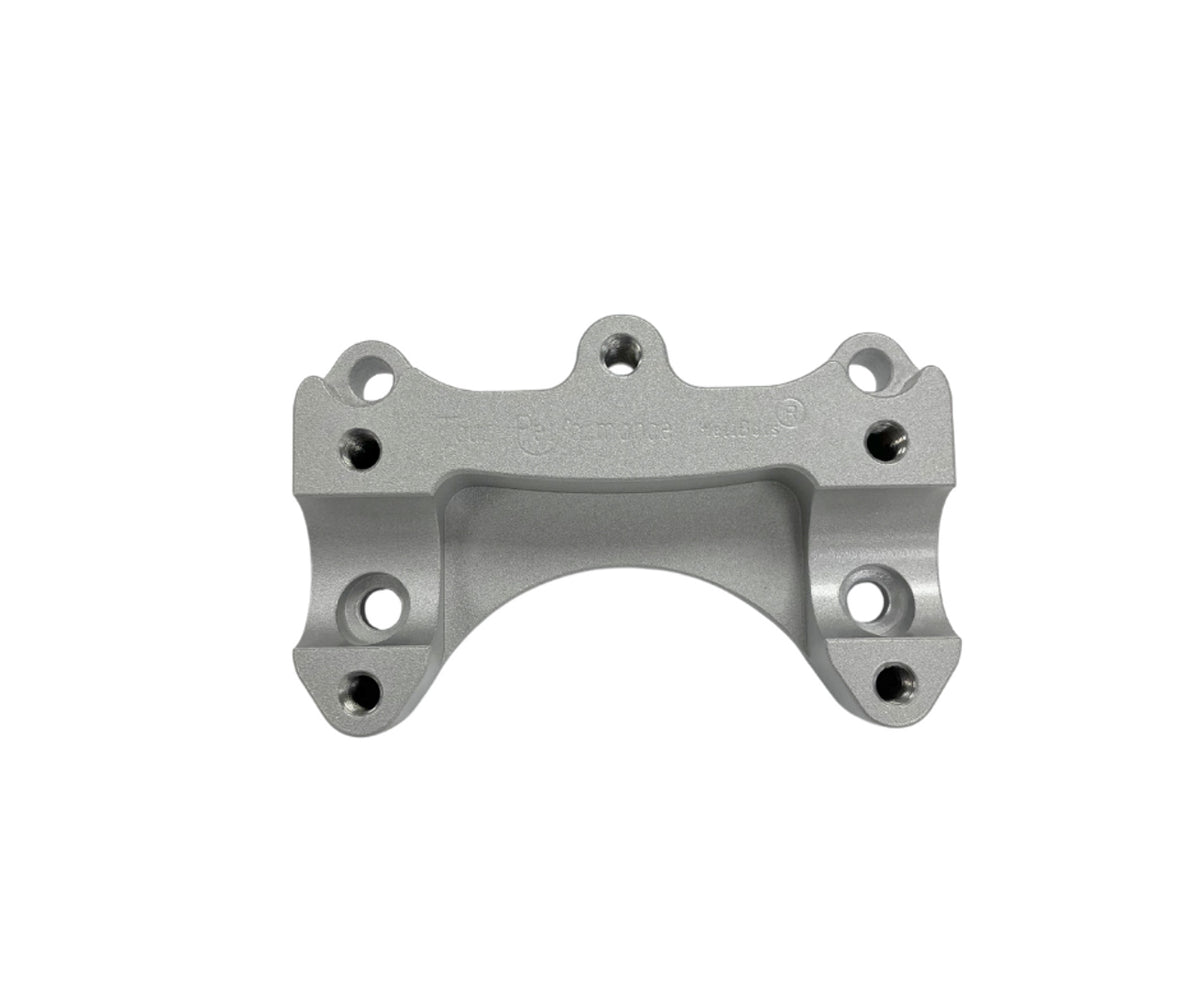 HeliBars Handlebar Risers with Ram Ball in Silver for Street Motorcycles - Model HR06188-RB