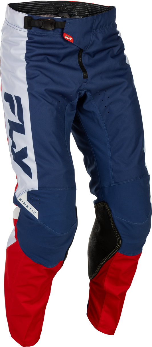 Fly Racing Kinetic Offroad Pants US 42 in Red/White/Blue - Durable and Flexible Offroad Apparel