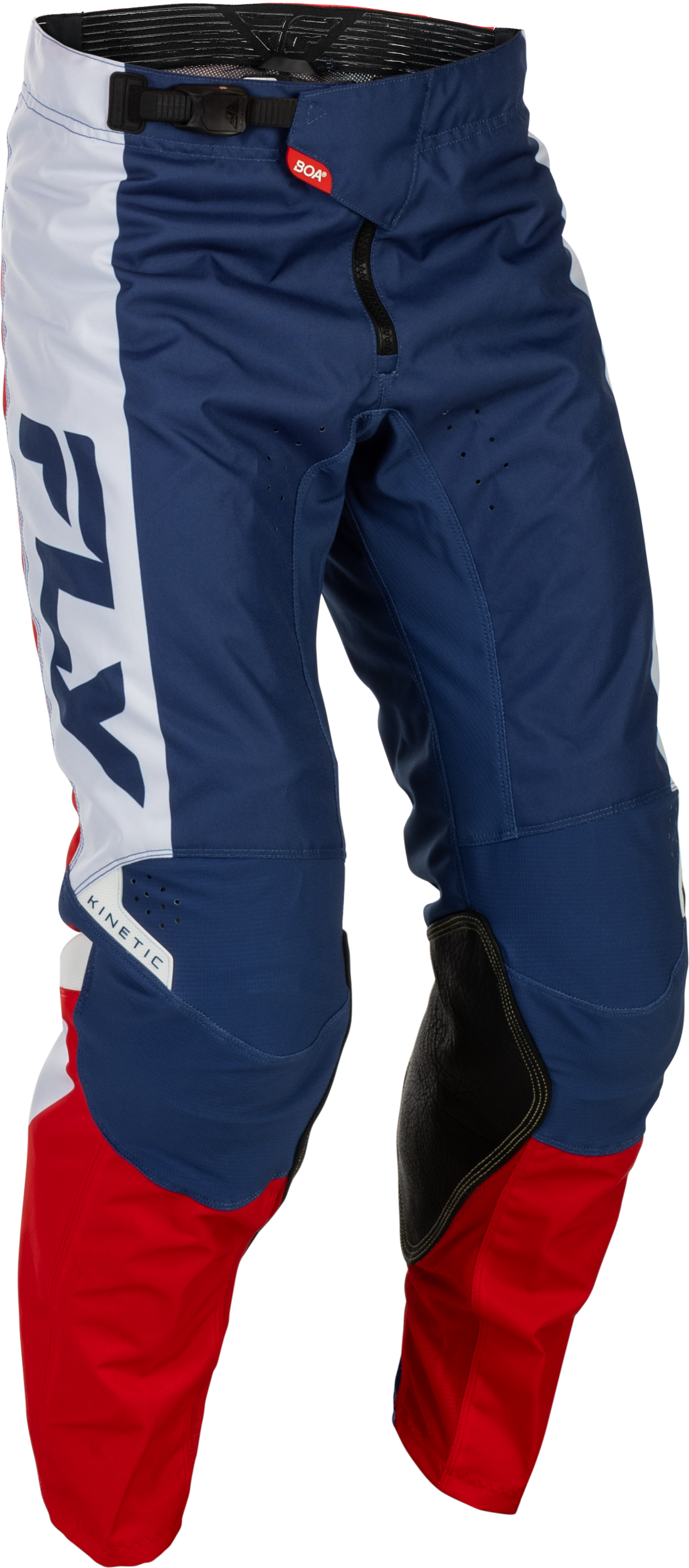 Fly Racing Kinetic Offroad Pants Size 40 in Red, White, and Blue