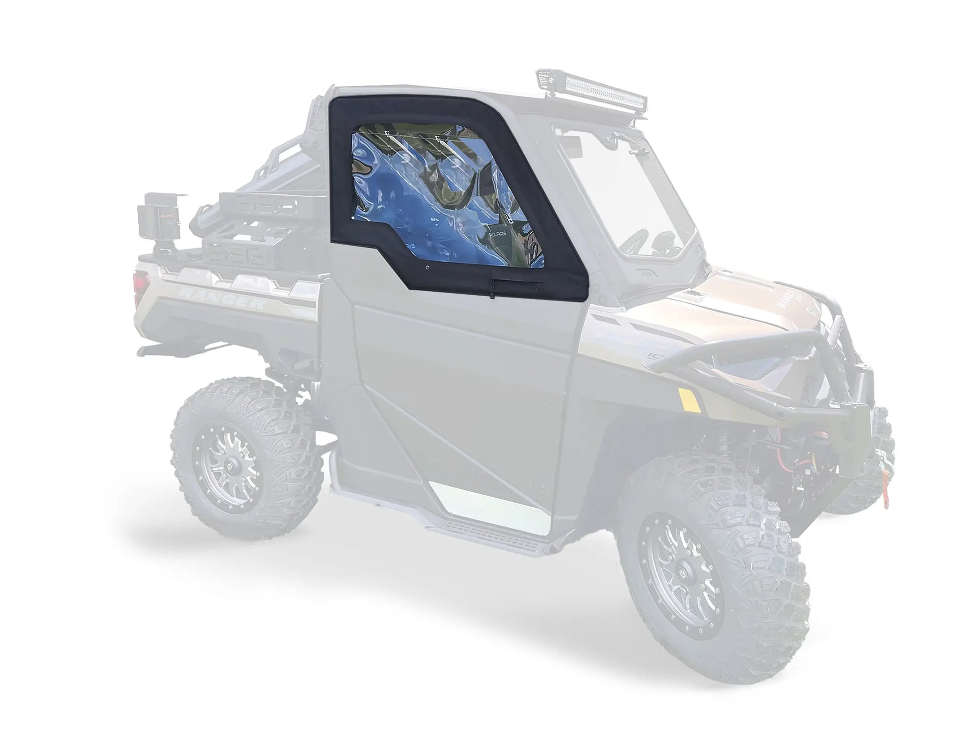KOLPIN Front Upper Soft Doors for ATV/UTV – Easy Install, Multi-Point Mounting, Automotive-Style Handles