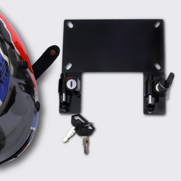 ZTechnik License Plate Bracket with Helmet Lock for BMW – Black