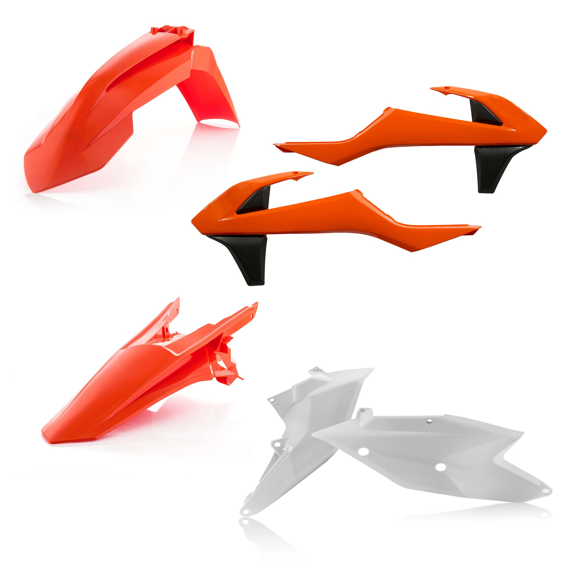 ACERBIS Plastic Kit Original for KTM Offroad Models - Orange, Black & White
