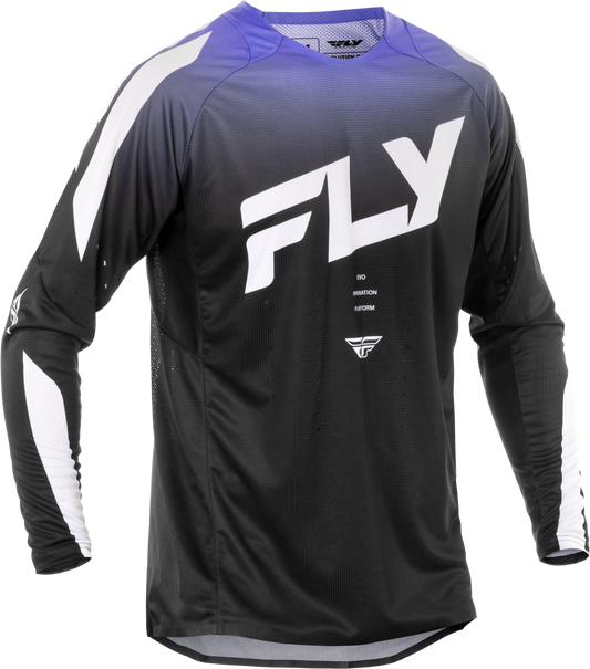 Fly Racing Evolution DST Jersey - Large Black, White, and Purple Offroad Riding Shirt