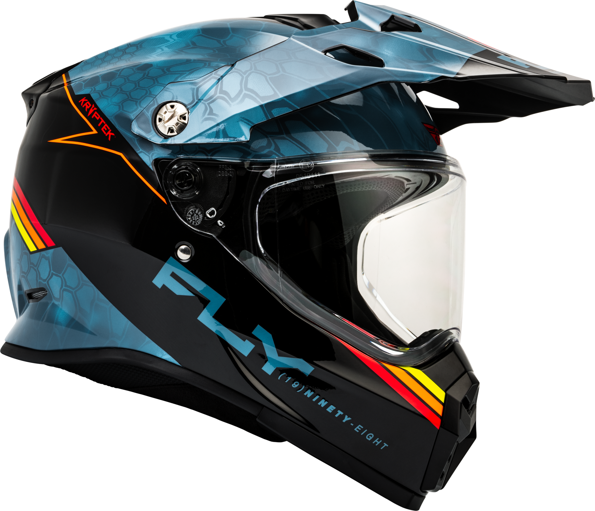 Fly Racing Trekker Kryptek Conceal Full-Face Helmet - 2X-Large Slate/Black/Red Offroad Motorcycle Helmet