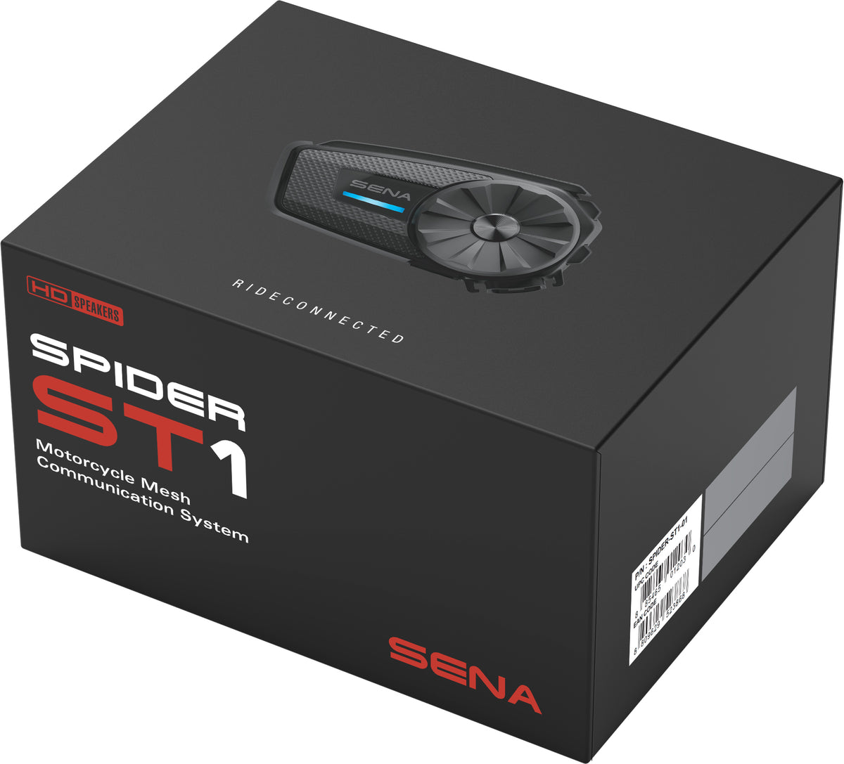 SENA Spider ST1 Mesh Communication System with Single Jog Dial - Bluetooth 5.1, HD Speakers, and Mesh Intercom