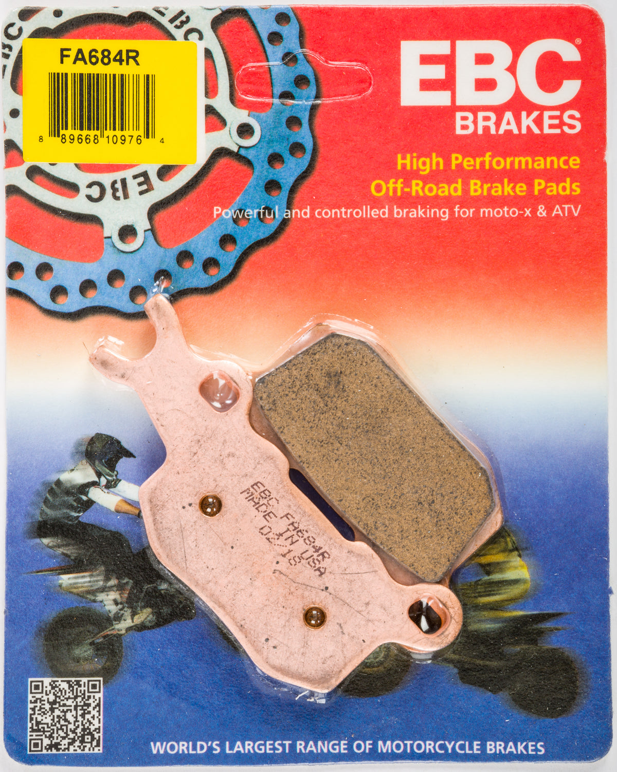 EBC Fa684R Sintered R Series Brake Pads for Can-Am Defender HD Models