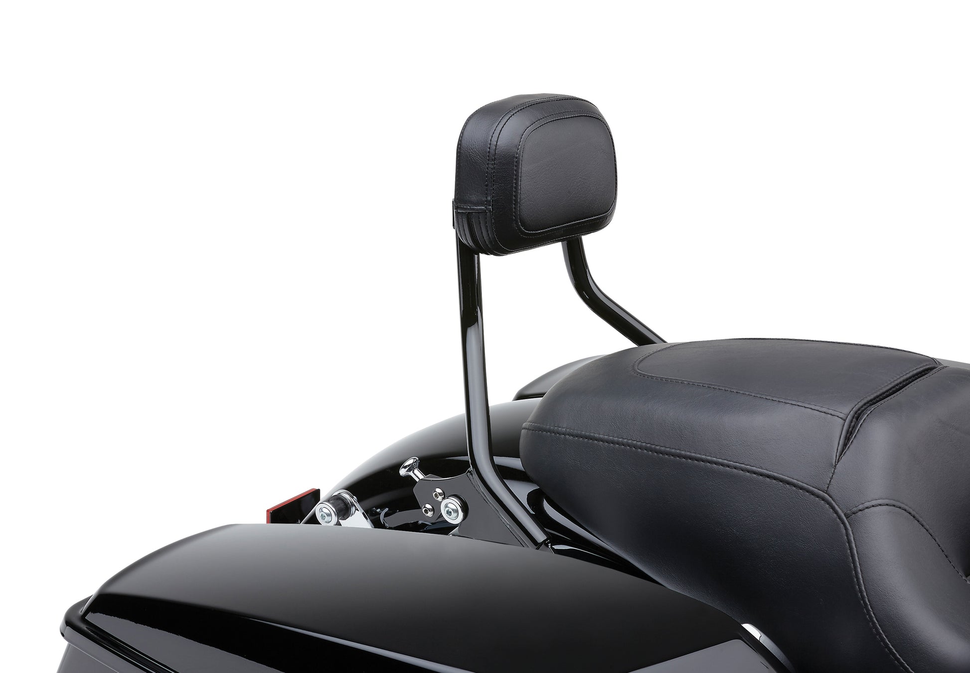 COBRA Detachable Backrest Short for Harley FLH/Flt 2009-2025 – Black Vinyl Leather Pad, Model 602-2200B