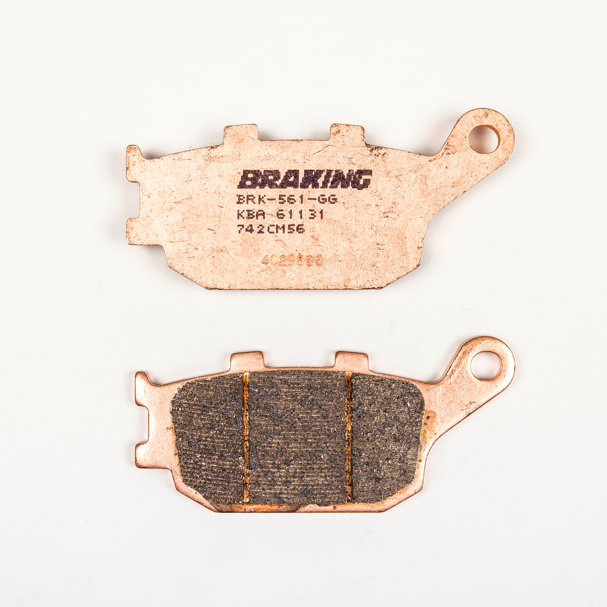 BRAKING Sintered Metal Rear Brake Pad Set for Street and Off-Road Applications - Part #742CM56