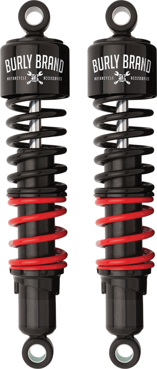 BURLY BRAND B28-1256 Stiletto Shocks 13" Touring for Harley-Davidson FLHTC and FLHTCU