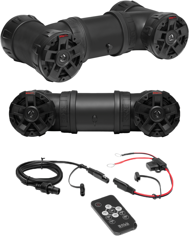 BOSS AUDIO ATV654 6.5-inch Marine-Grade ATV/UTV Speakers with Bluetooth and Waterproof Design