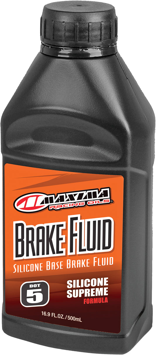 MAXIMA Brake Fluid Dot 5 - 500 mL, Universal Compatibility, Anti-Vapor Lock Formula