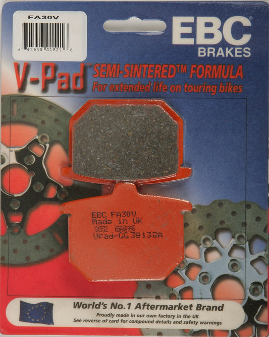 EBC Brakes FA30V V Series Brake Pads for Honda Cruiser and Big Twin Models