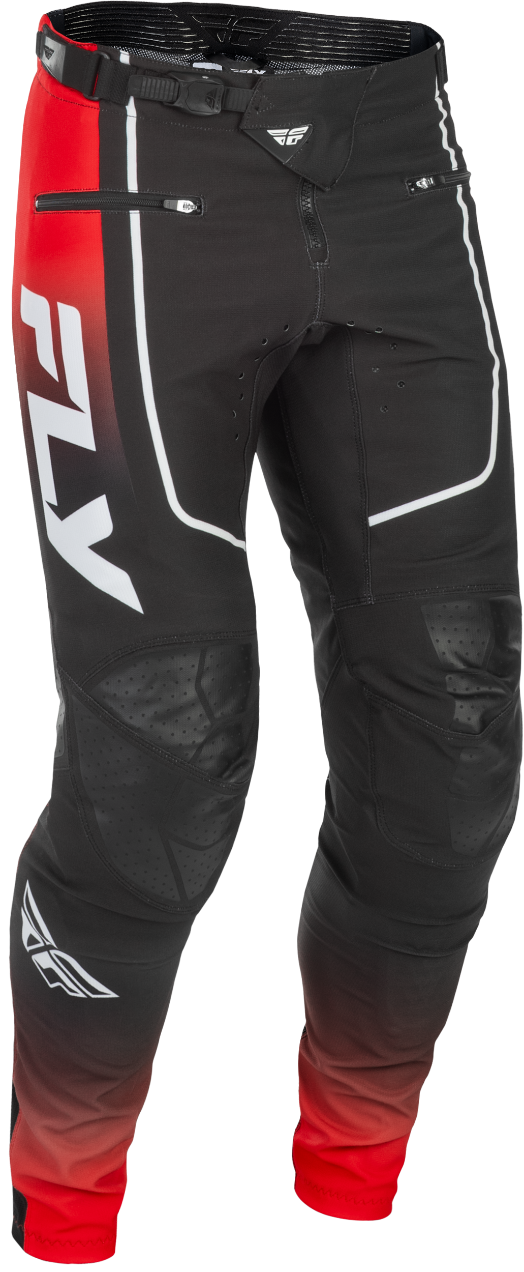 Fly Racing Rayce Bicycle Pants for Men – Red/Black/White, Size US 34