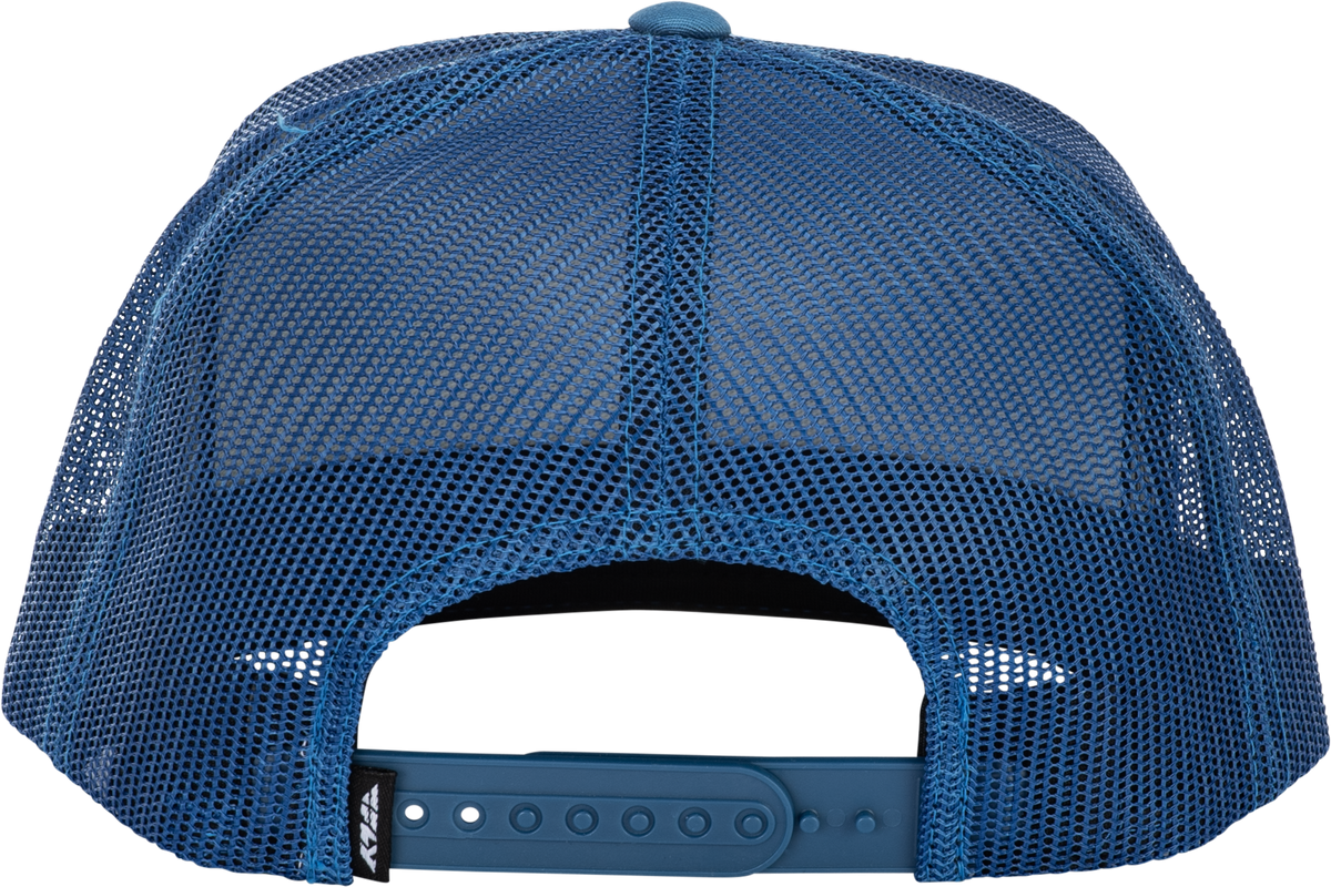 Fly Racing Fly Trucker Hat Blue and Yellow - Adjustable Snapback Cap for Men and Women