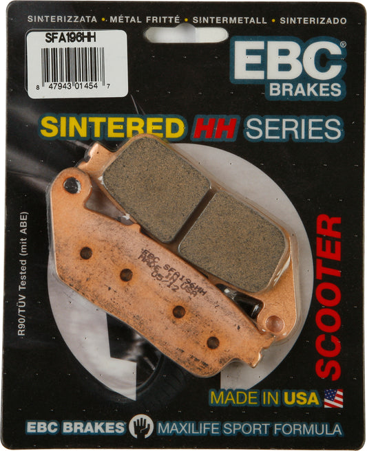 EBC Double-H Sintered Superbike Brake Pads for Scooters and Street Bikes - Part SFA196HH