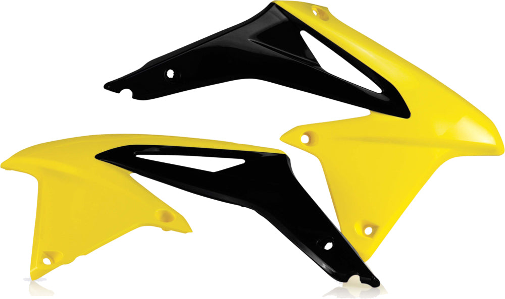 ACERBIS Radiator Shrouds for Suzuki RM-Z450 – Front Offroad Replacement Body Parts in Yellow