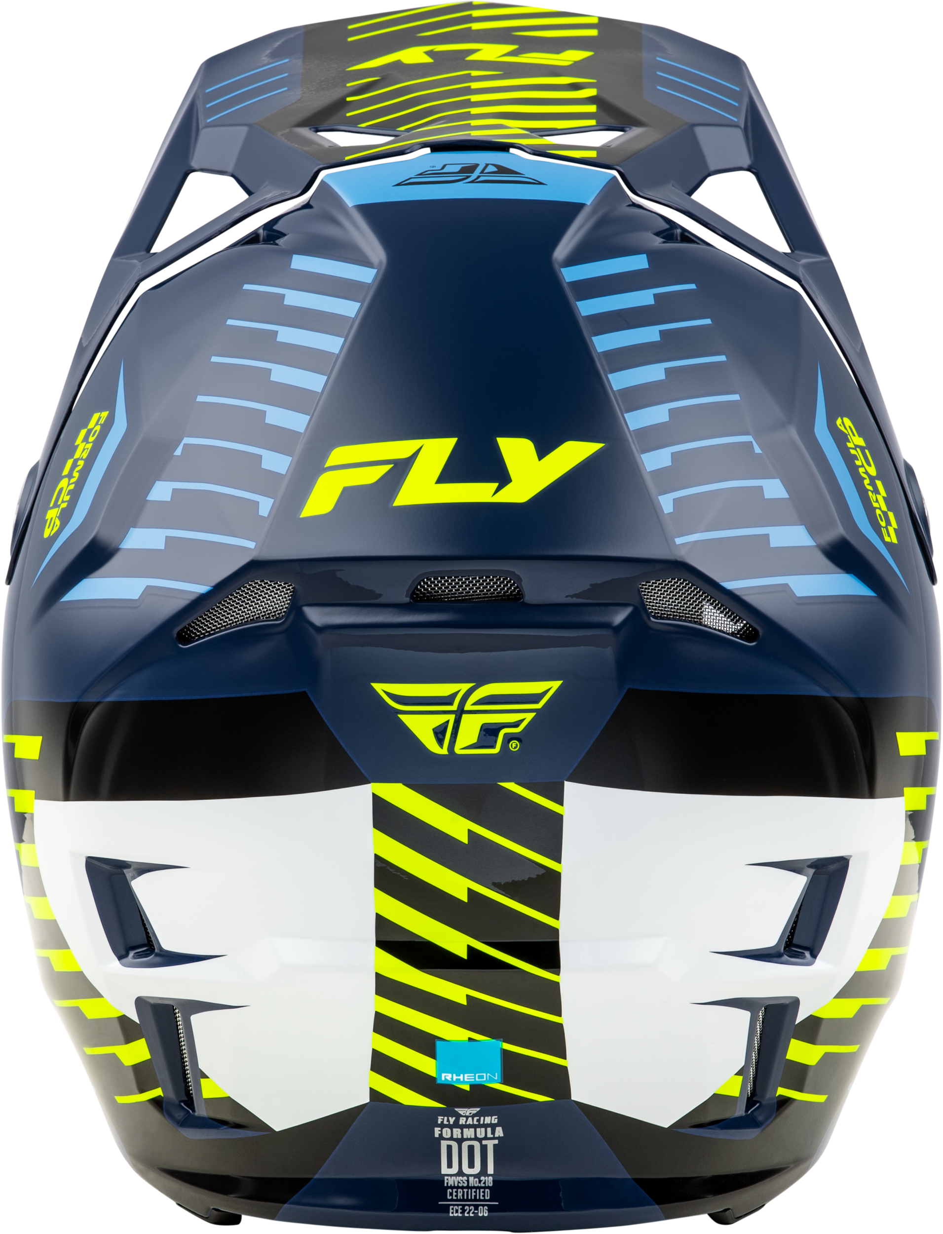 Fly Racing Formula CP Slice Helmet 2X-Large Navy/Hi-Vis/White for Offroad Riding
