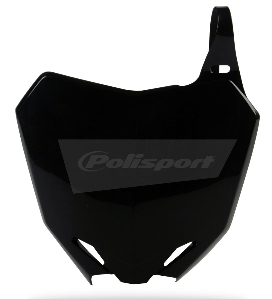 Polisport Front Number Plate Black for Suzuki RM-Z250 and RM-Z450 – Durable Offroad Replacement Body Part