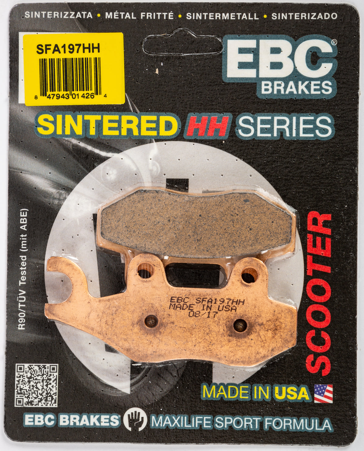 EBC SFA197HH Double-H Sintered Superbike Brake Pads for Scooters and Street Bikes