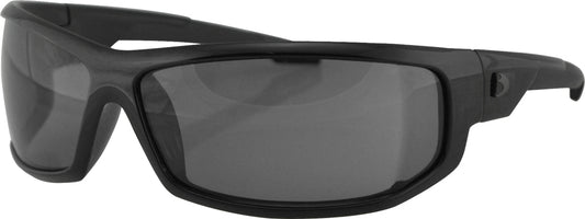 Bobster AXL Wraparound Sunglasses with Smoke Lenses - Medium/Large Fit