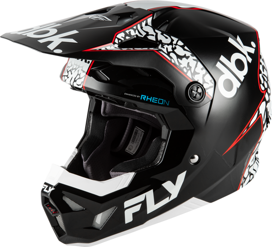 Fly Racing Formula CP Off-Road Helmet in Black, White, and Red – Medium