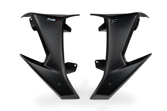 PUIG Downforce Side Spoilers for Street Bikes - Matte Black Part 21783J