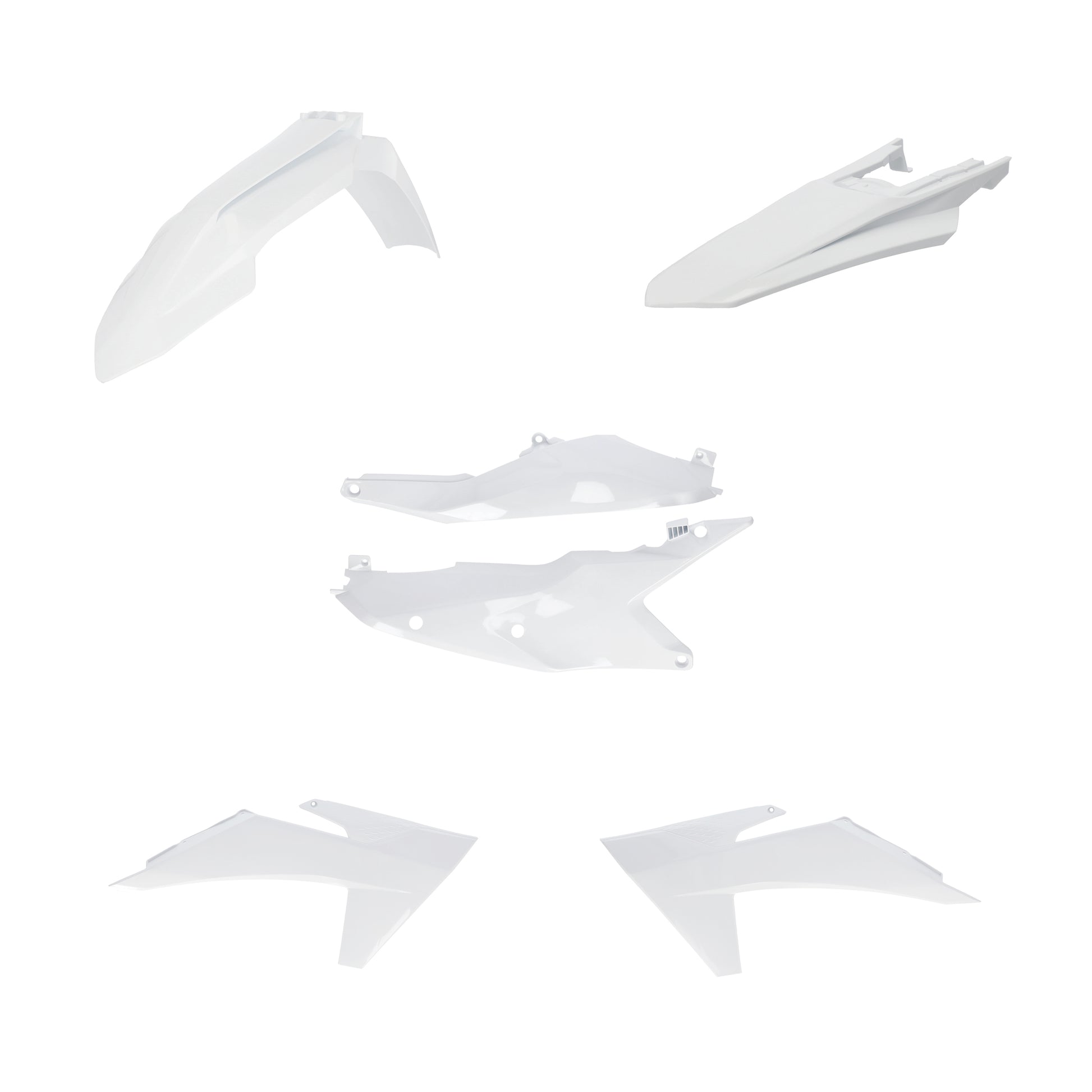 ACERBIS Plastic Kit for KTM - White Offroad Body Replacement Parts (Part #2986540002)