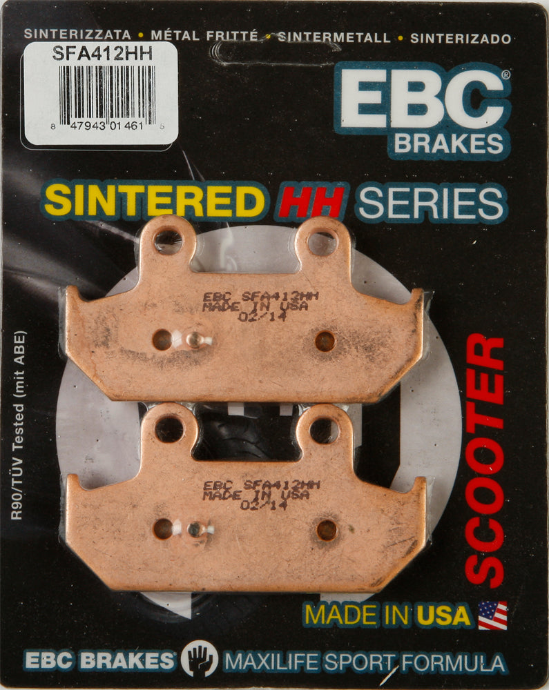 EBC Double-H Sintered Brake Pads SFA412HH for Suzuki AN400 Burgman - High-Performance Street Scooter Brake Pads