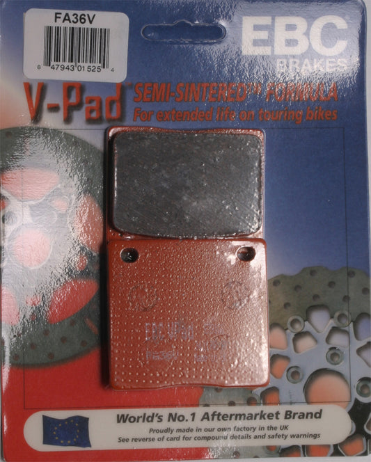 EBC Brakes V Series Brake Pads for Cruiser and Big Twin Motorcycles – Part FA36V