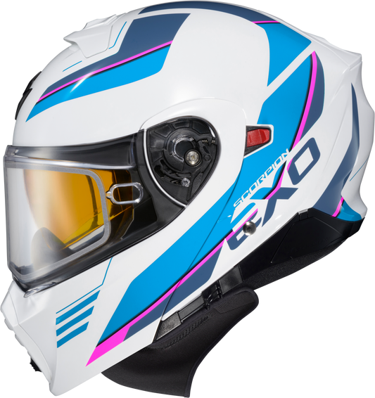 Scorpion EXO Exo GT930 Cold Weather Modular Helmet Large White/Blue