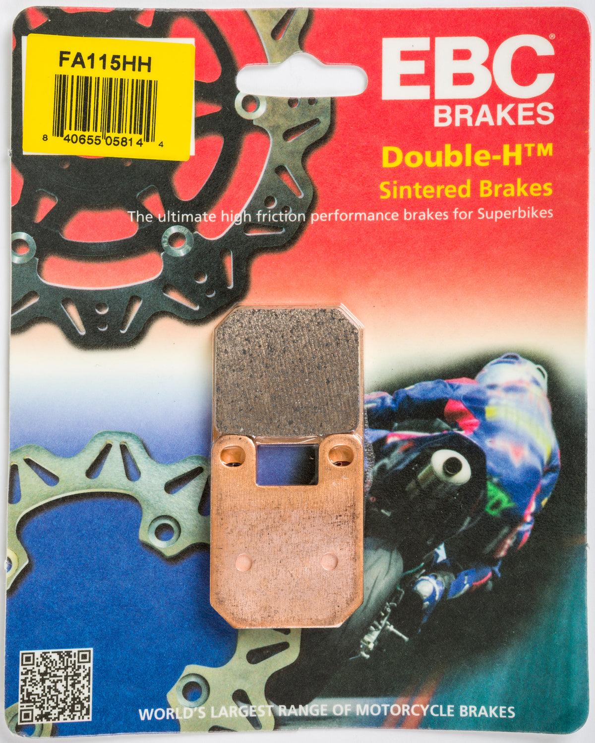 EBC Fa115HH Double H Sintered Brake Pads for Street Vehicles