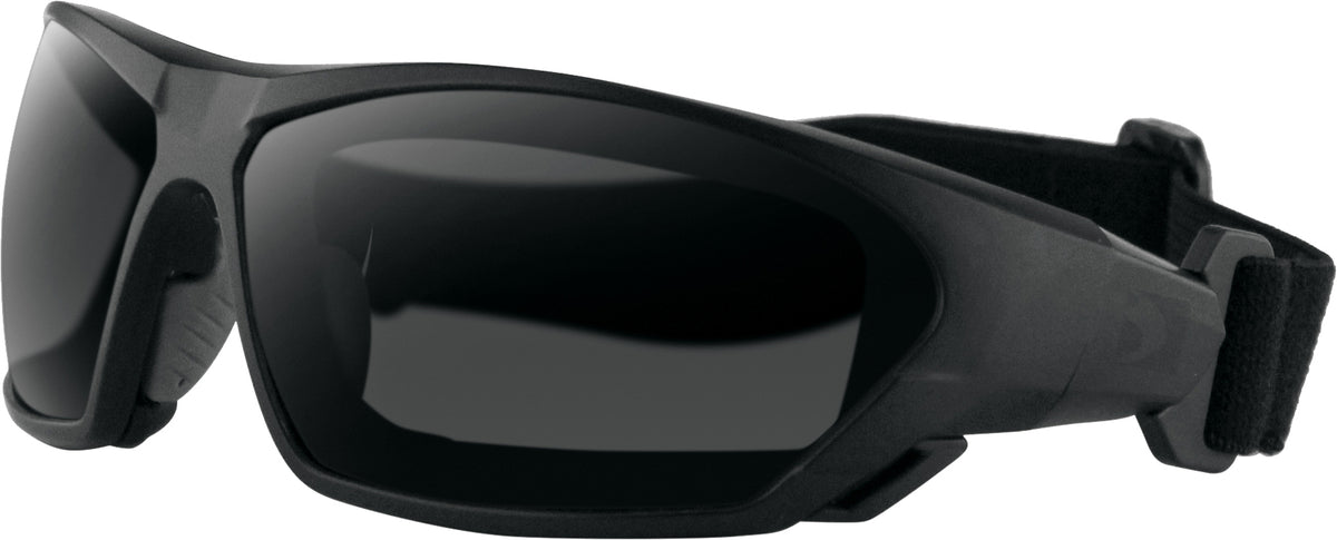 Bobster BCRS001 Crossover Convertible Sunglasses with Impact-Resistant Lenses and Removable Foam in Black