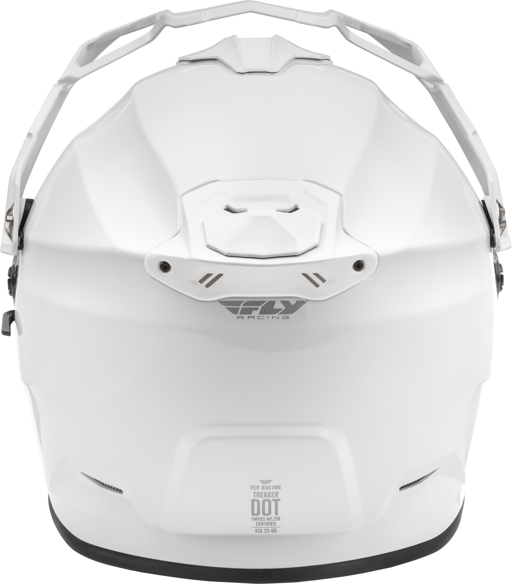 Fly Racing Trekker Solid Helmet White Small - Full-Face Street Motorcycle Helmet with Enhanced Safety Features