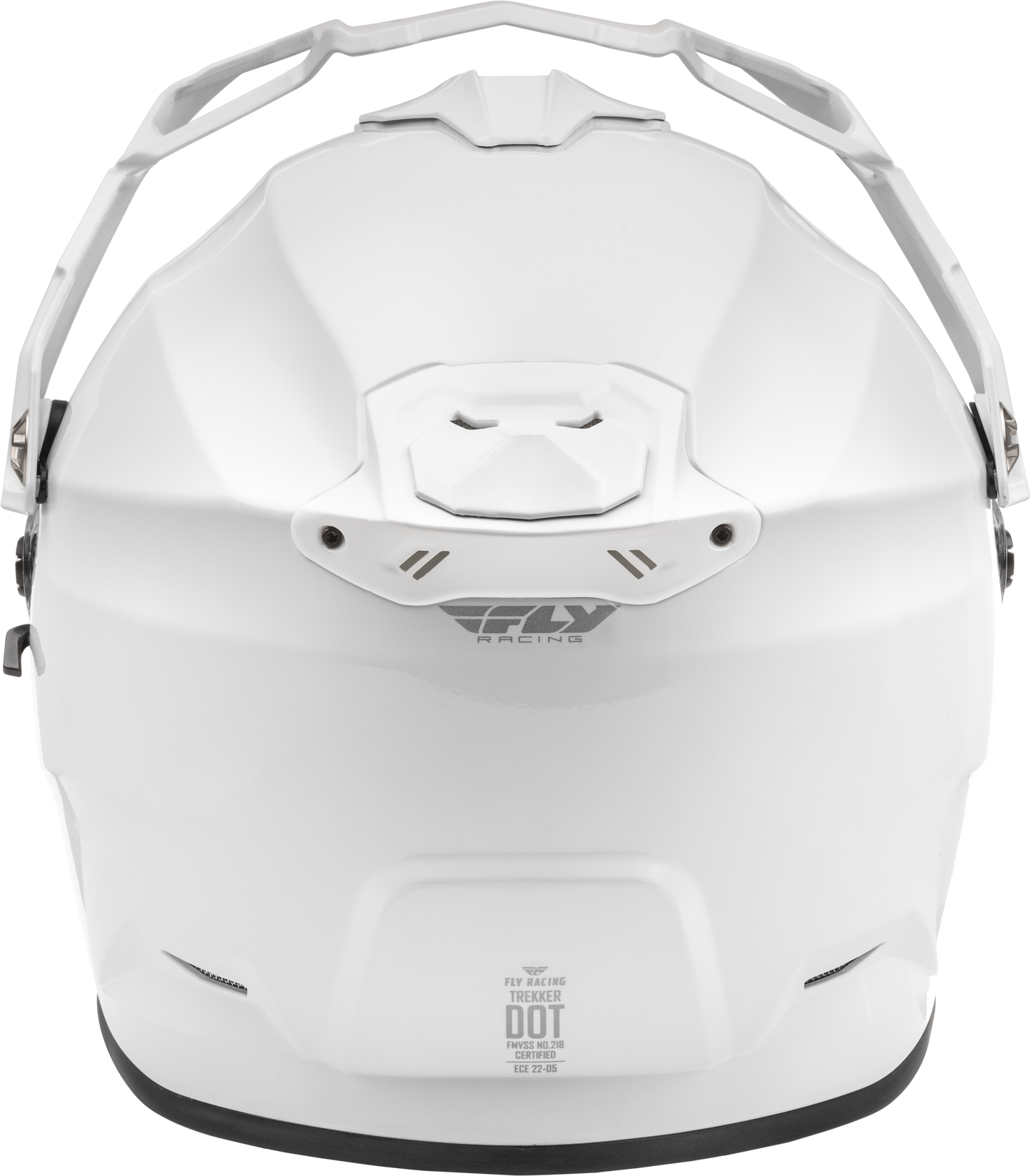Fly Racing Trekker Solid Helmet White Large - Full-Face Street Motorcycle Helmet with Anti-Fog Shield and Ventilation System