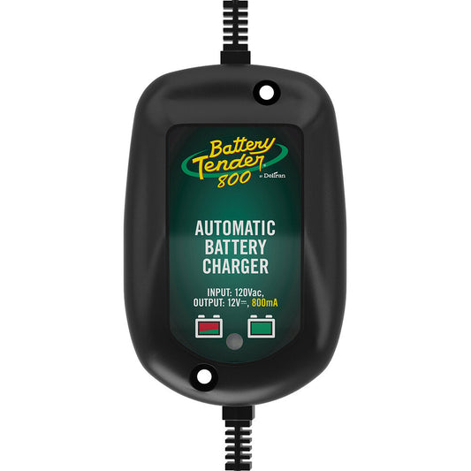 Battery Tender 800 Waterproof 12V Battery Charger for Lead-Acid, Gel Cell & Sealed Maintenance-Free Batteries