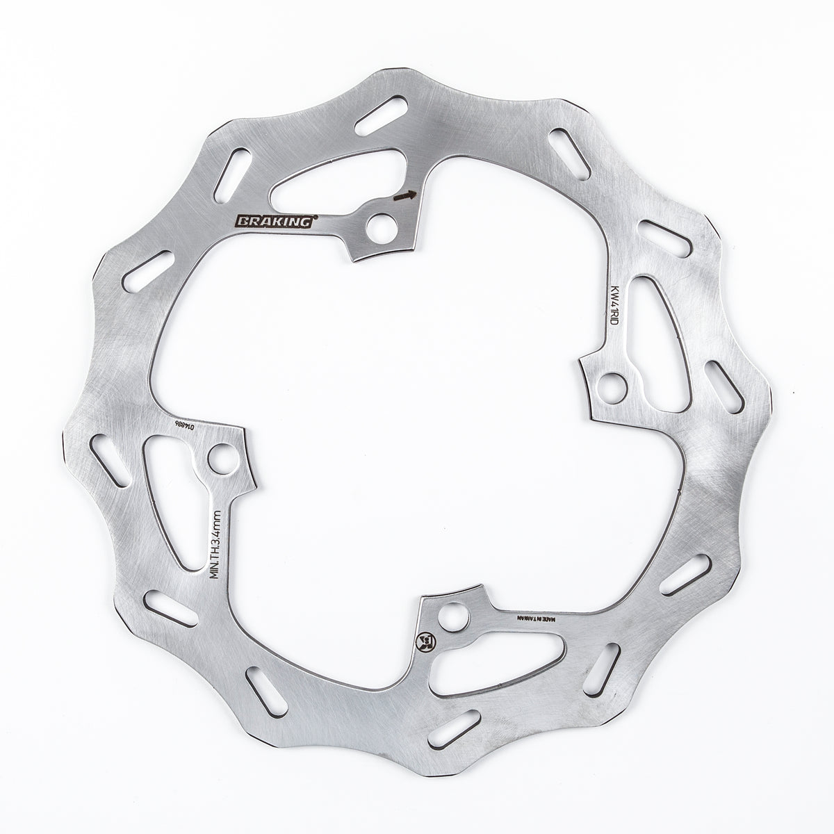 BRAKING Wave/Contour Rear Brake Rotor for Kawasaki KX250F - Offroad Performance