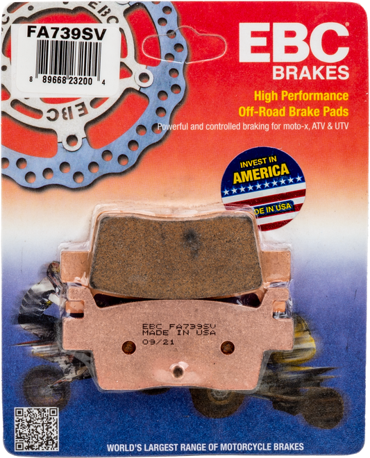 EBC Fa739sv Severe Duty SV Series Brake Pads for Kawasaki ATV/UTV Models