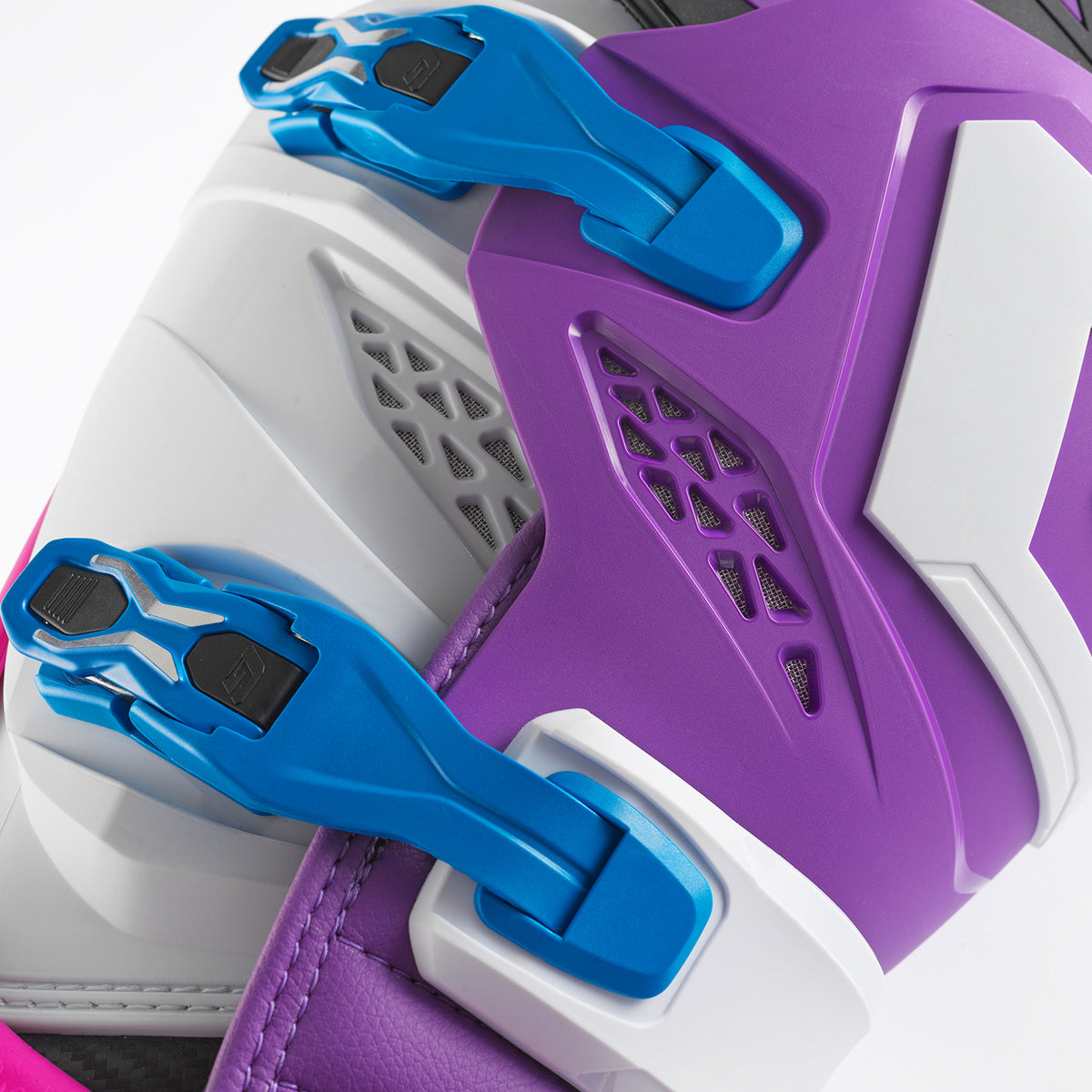 Gaerne Sg 22 Offroad Boots for Men - Purple, White & Rhodamine, Size US 11